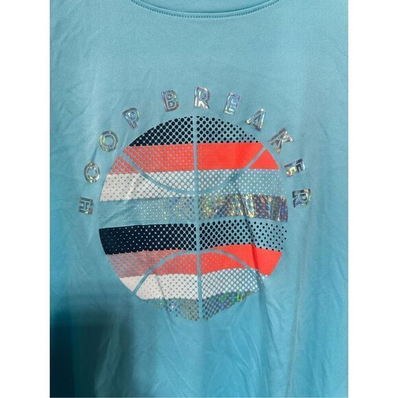 Under Armour Youth Heat Gear Hoop Breaker Muscle Tank Top Blue Size YXL Active - Picture 2 of 4